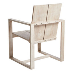 Beliani Set Of 2 Garden Chairs With Cushions Azzanello Acacia Wood Off-White - thumbnail 7