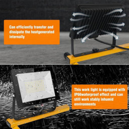 Led Work Light 2X50W Twin Site Lights Ip66 Tripod Flood Portable Inspection Lamp - thumbnail 5