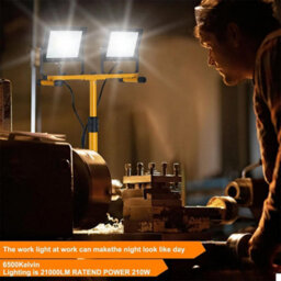 Led Work Light 2X50W Twin Site Lights Ip66 Tripod Flood Portable Inspection Lamp - thumbnail 3
