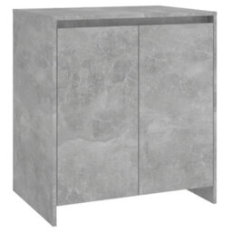 Berkfield 3 Piece Sideboard Concrete Grey Engineered Wood - thumbnail 5