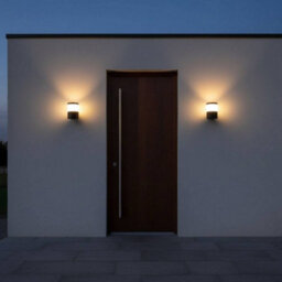 Ultra Beam Lighting Ultrabeam Black Outside Led Wall Light 9 Watt Led 800 Lumen Height 140mm - thumbnail 4