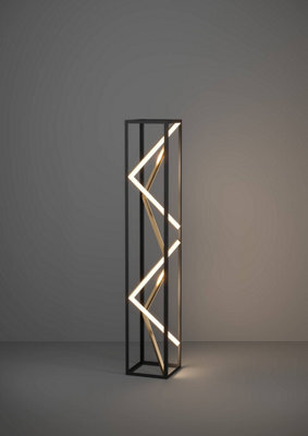Eglo Penela Black And Gold Floor Lamp - image 1