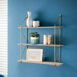 Spot On Dealz 3 Tier Floating Shelf Wall Shelves For Bedroom Wall Mounted - thumbnail 2