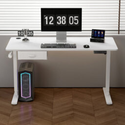 MCC Direct Electric Desk Height Adjustable Standing/sitting Computer Desk 160Cm White - thumbnail 2