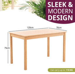 Hallowood Furniture Waverly Oak 120 X 70 Cm Dining Table - thumbnail 3