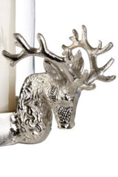 Orsina Hurricane Candle Holder, 2 Stag Head Design Candle Holder, Transparent Candlestick Holder - thumbnail 4