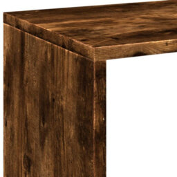 Berkfield Room Divider Bookcase Smoked Oak 69.5X29X69.5 Cm Engineered Wood - thumbnail 9