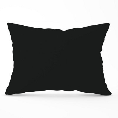 Warren Reed Designer Midnight Black Cushions 33Cm X 48Cm