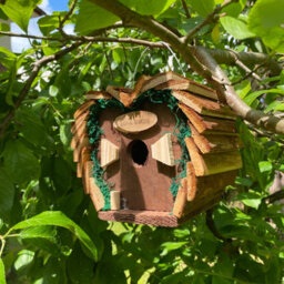 Selections Hanging Wooden Love Bird Nest Box Birdhouse - thumbnail 4