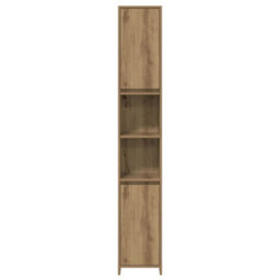 Berkfield Durable 3 Piece Bathroom Furniture Set Artisan Oak Engineered Wood - thumbnail 6