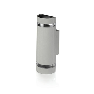 Auraglow  Large Outdoor Double Up & Down Wall Light - Elton - Silver - Fitting Only - image 1