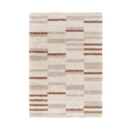 Melrose Linear Shaggy Natural Lines Patterned Indoor Large Area Rug 160/230Cm - thumbnail 4