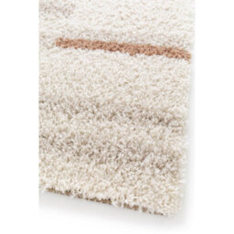 Melrose Linear Shaggy Natural Lines Patterned Indoor Large Area Rug 160/230Cm - thumbnail 3