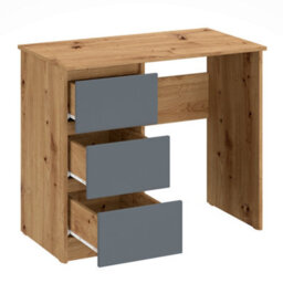 Computer Desk Shefa Line Cina Graphite & Artisan Oak - thumbnail 4