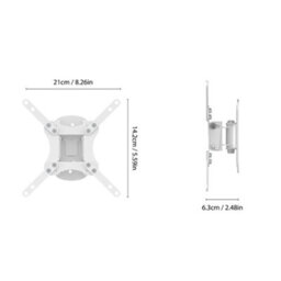 "Avf Tilt And Turn Tv & Monitor Wall Mount, For Tvs Up To 43"" - White" - thumbnail 4