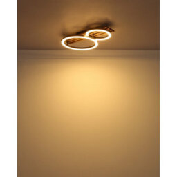 Luminosa Lighting Luminosa Tisha Integrated Led Semi Flush Ceiling Light Matt Black 2X Led 3000K - thumbnail 5