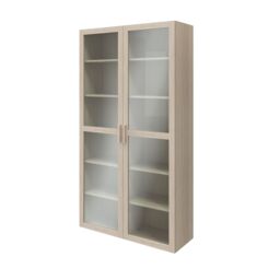 GoodHome Atomia 2 Door Matt Oak Effect Bookcase (H)187.5Cm X (W)100Cm X (D)35Cm - thumbnail 2