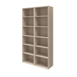 GoodHome Atomia 2 Door Matt Oak Effect Bookcase (H)187.5Cm X (W)100Cm X (D)35Cm - thumbnail 3