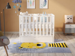 Love For Sleep Paris Space Saver Cot 100X50Cm With Drawer & Microfiber Quilted Mattress - thumbnail 1