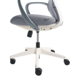Wyld and Coco Zenith Office Chair, Grey Mesh With Armrests And Tilt Backrest - Ergonomic Compact Office Chair - thumbnail 7