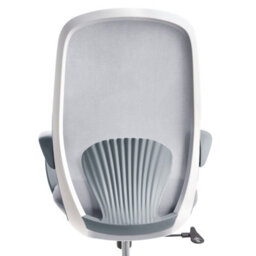 Wyld and Coco Zenith Office Chair, Grey Mesh With Armrests And Tilt Backrest - Ergonomic Compact Office Chair - thumbnail 6