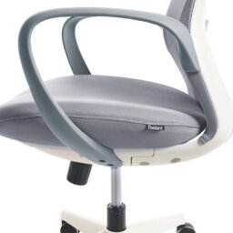 Wyld and Coco Zenith Office Chair, Grey Mesh With Armrests And Tilt Backrest - Ergonomic Compact Office Chair - thumbnail 8