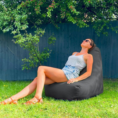 rucomfy Beanbags Rucomfy Indoor Or Outdoor Adults Water Resistant Grey Beanbag Chair - image 1