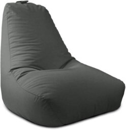 rucomfy Beanbags Rucomfy Indoor Or Outdoor Adults Water Resistant Grey Beanbag Chair - thumbnail 2