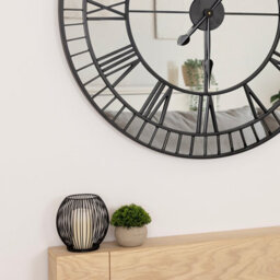 Charles Bentley Windermere Indoor Outdoor Mirrored Skeleton Wall Clock 90Cm - thumbnail 2