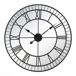 Charles Bentley Windermere Indoor Outdoor Mirrored Skeleton Wall Clock 90Cm - thumbnail 6