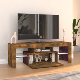 Walplus Tv Cabinet With Led Lights Smoked Oak 120X35X40 Cm - thumbnail 8