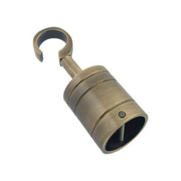 Ropeservices Uk 4 X 28mm Antique Brass Decking Rope Hook Fittings Fixings Barrier Set - thumbnail 5