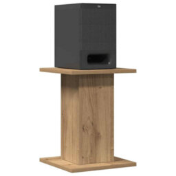Walplus Speaker Stands 2 Pcs Artisian Oak 30X30X40 Cm Engineered Wood - thumbnail 3