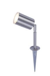 Blooma Candiac Matt Silver Effect Led Outdoor Spike Light (D)60mm, Pack Of 4 - Refurbished - thumbnail 2