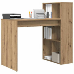 Walplus Desk With Shelf Artisan Oak 108 X 55 X 103.5 Cm Engineered Wood - thumbnail 3