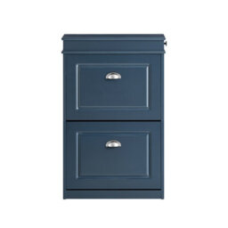 Sobuy Shoe Cabinet With 2 Flip Drawers 21.26X9.45X32.68 Inch Fsr78-B - Dark Blue - thumbnail 1