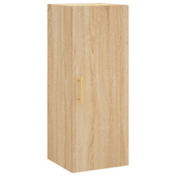 Berkfield Highboard Sonoma Oak 34.5X34X180 Cm Engineered Wood - thumbnail 7