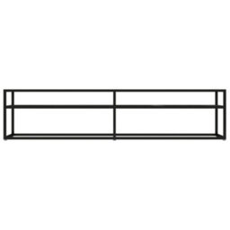 Berkfield Sturdy Tv Cabinet Black Marble 180X40X40.5 Cm Tempered Glass - thumbnail 3