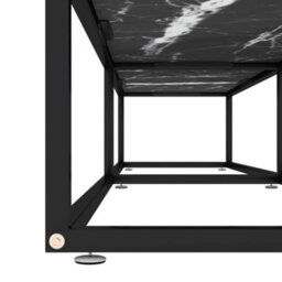 Berkfield Sturdy Tv Cabinet Black Marble 180X40X40.5 Cm Tempered Glass - thumbnail 6