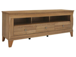 Arte Bergen 156 Cm Tv Unit 3 Drawers Open Shelf Golden Sibiu Larch - thumbnail 2