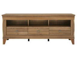 Arte Bergen 156 Cm Tv Unit 3 Drawers Open Shelf Golden Sibiu Larch - thumbnail 3