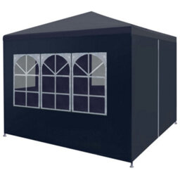 Walplus Party Tent Garden Gazebo Canopy 3X3 M Blue - thumbnail 1