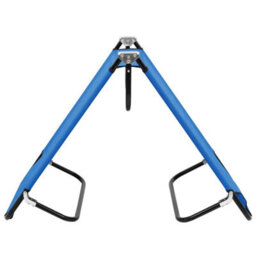 Berkfield Folding Sun Lounger Blue Steel - thumbnail 4
