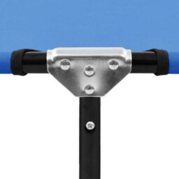Berkfield Folding Sun Lounger Blue Steel - thumbnail 7