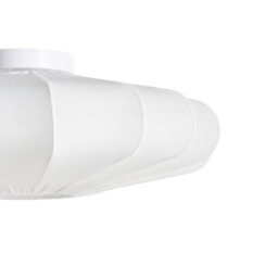 Wyld And Coco Nordiclux Pendant Lamp White Fabric Shade Iron Base Scandi Style - 50 X 19 Cm - thumbnail 6