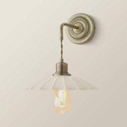 Valuelights Holborn Cream Scallop Adjustable Wall Light - thumbnail 6
