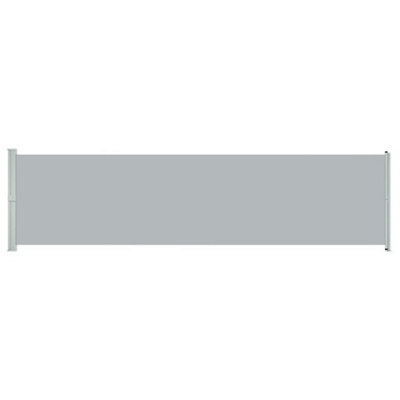 Vidaxl Patio Retractable Side Awning 600X160 Cm Grey - image 1