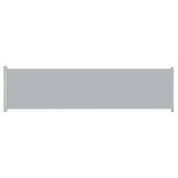 Vidaxl Patio Retractable Side Awning 600X160 Cm Grey - thumbnail 1