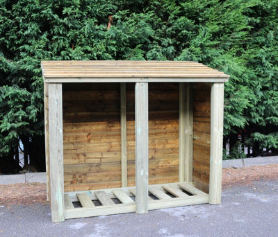 Churnet Valley Garden Furniture Ltd Heavy Duty Logstore 4X5 (Height Ft X Width Ft) - image 1