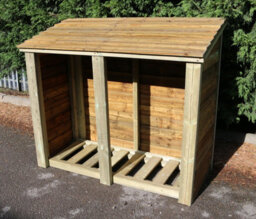 Churnet Valley Garden Furniture Ltd Heavy Duty Logstore 4X5 (Height Ft X Width Ft) - thumbnail 3